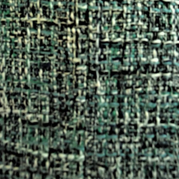 Green Chanel-style zip jacket with fringe detailing by INC. Size 10/ - Picture 9 of 9